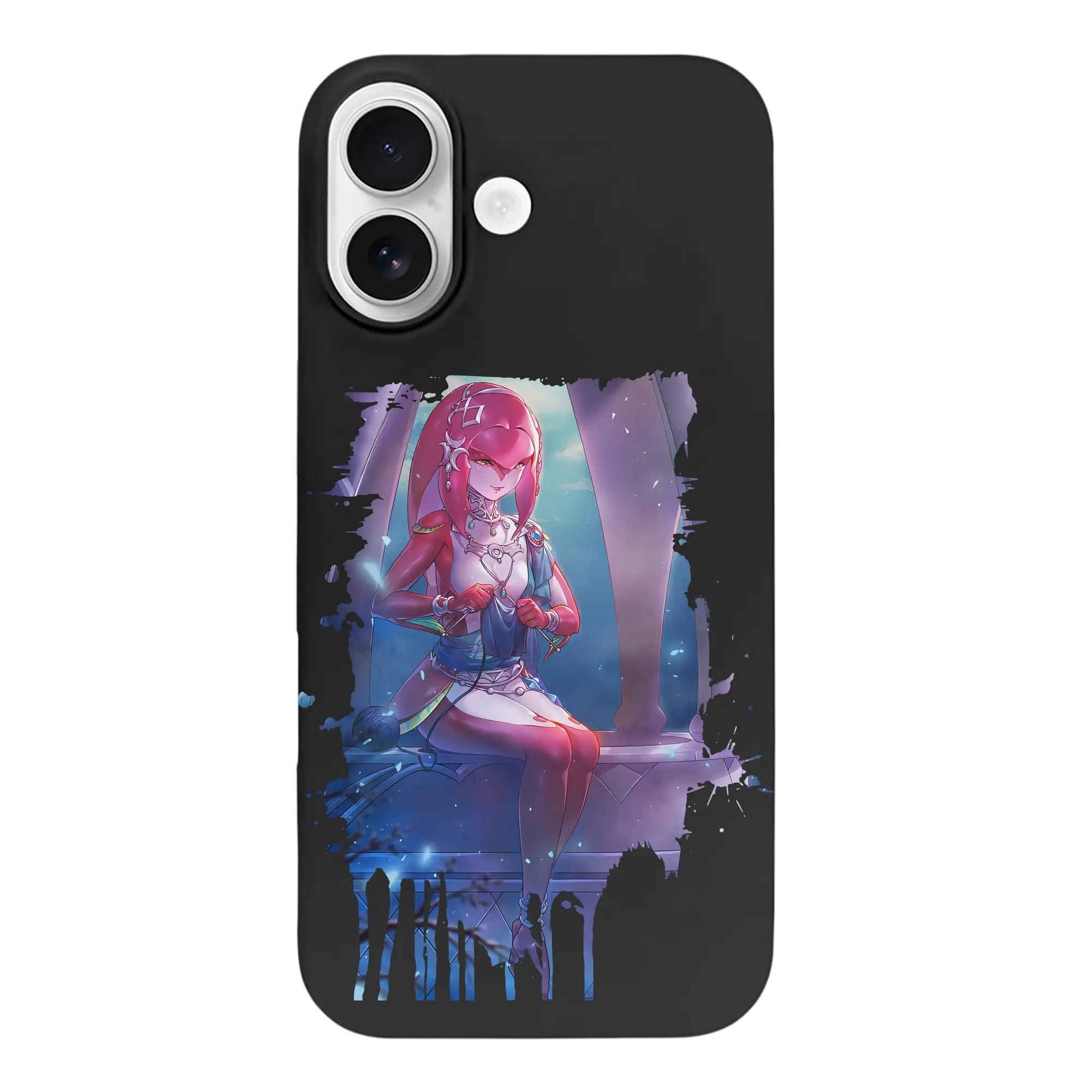 ゼルダの伝説 グッズ,Mipha - iPhone 17 シリーズ シリコンケース 薄型 耐衝撃 指紋防止 ソフトタッチカバー 精密フィット 傷防止 保護ケース iPhone 17/17 Air/17 Pro/17 Pro Max 対応